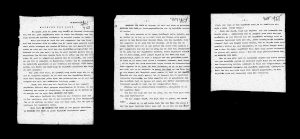 Typescript of Dovid Hofshteyn’s Muzeyen fun shand. GARF, f. 8114, op. 1, d. 90, 463-465. Published courtesy of the State Archive of the Russian Federation (Gosudarstvennyi arkhiv rossiiskoi federatsii, GARF).”