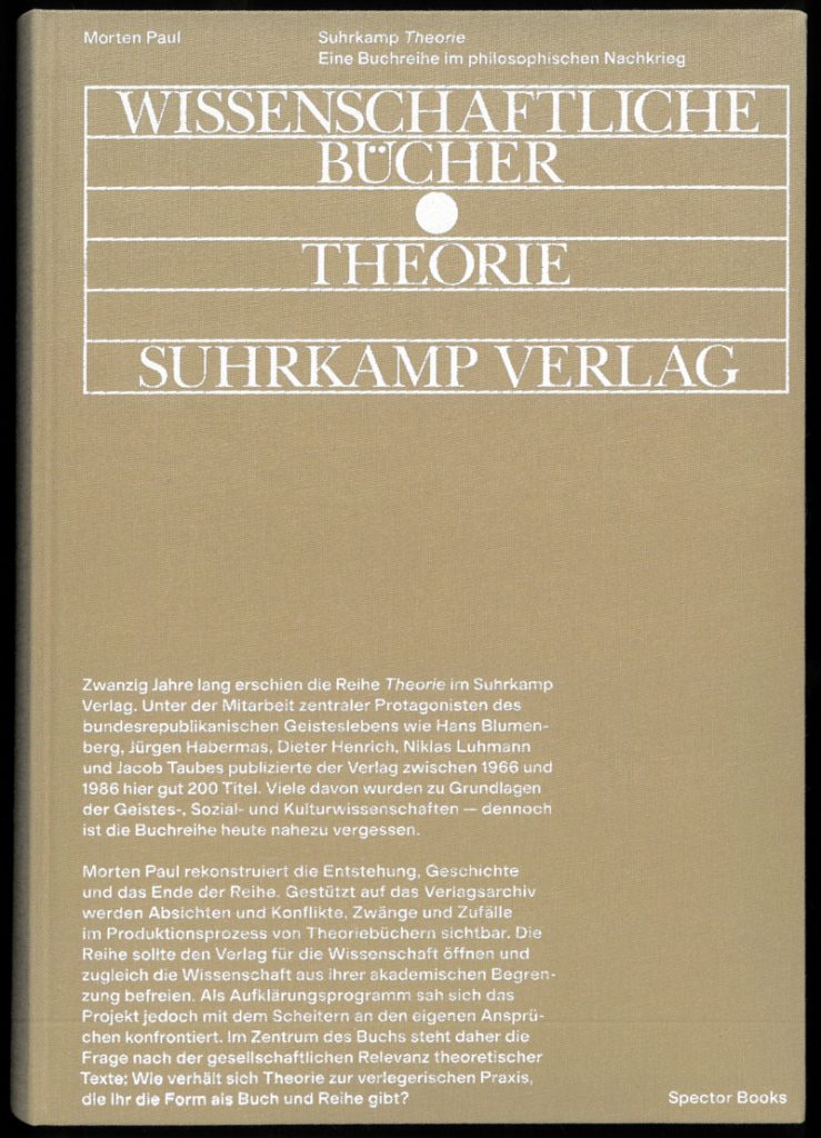 Oliver Precht: AUCH EINE GESCHICHTE DER THEORIE – ZfL BLOG